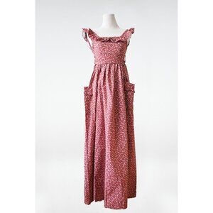 1970’s Laura Ashley Pinafore Maxi Dress
